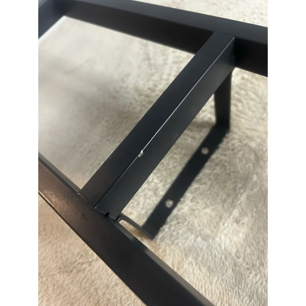 IKEA LERBERG 10035 Metal Media Wall Mount Shelf Charcoal CD DVD Rack